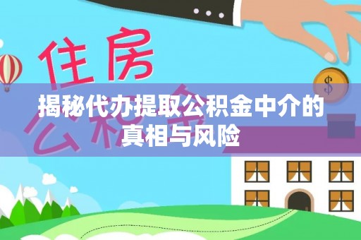 夏河揭秘代办提取公积金中介的真相与风险