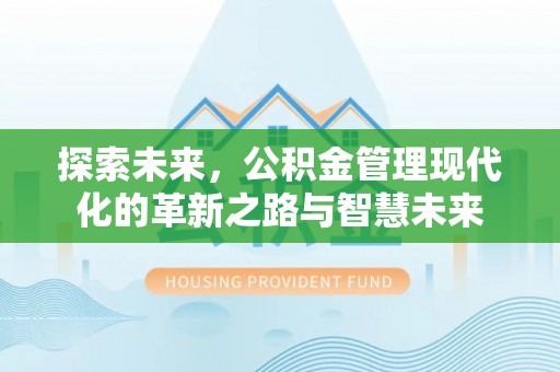 夏河探索未来，公积金管理现代化的革新之路与智慧未来