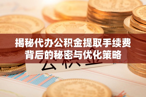 夏河揭秘代办公积金提取手续费背后的秘密与优化策略