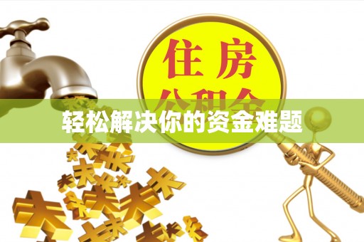 夏河轻松解决你的资金难题