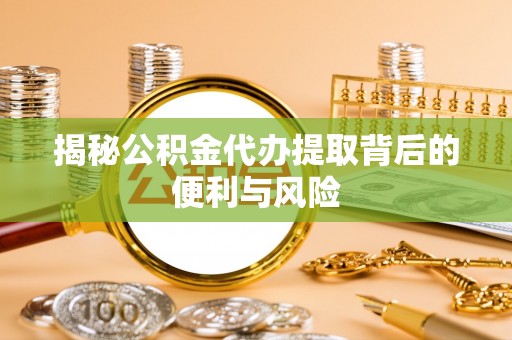 夏河揭秘公积金代办提取背后的便利与风险