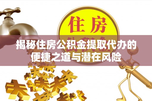 夏河揭秘住房公积金提取代办的便捷之道与潜在风险