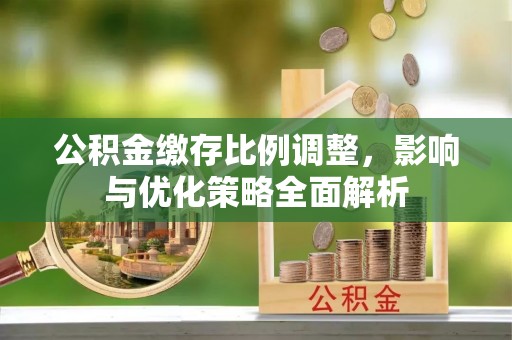 夏河公积金缴存比例调整，影响与优化策略全面解析
