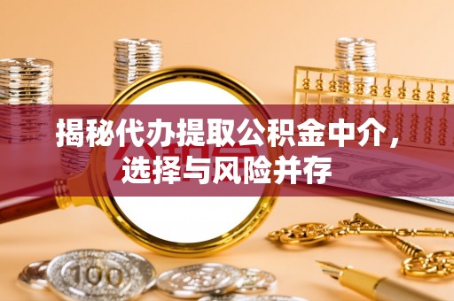 夏河揭秘代办提取公积金中介，选择与风险并存