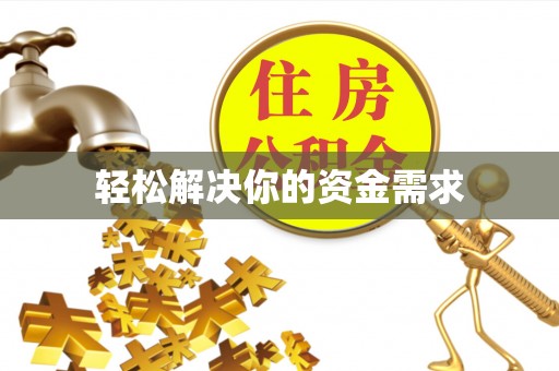 夏河轻松解决你的资金需求
