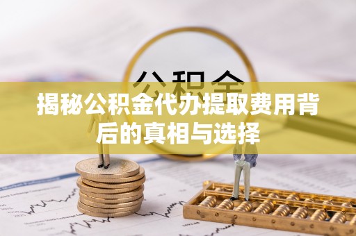 夏河揭秘公积金代办提取费用背后的真相与选择