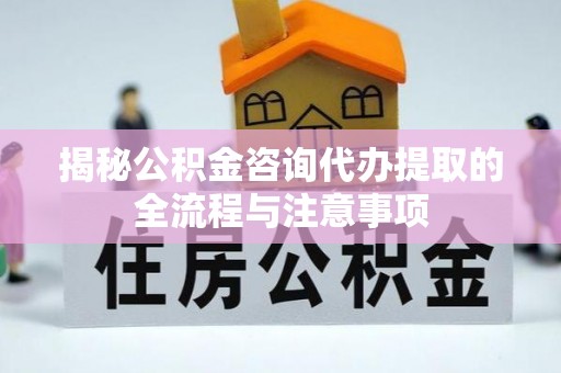 夏河揭秘公积金咨询代办提取的全流程与注意事项