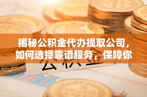 夏河揭秘公积金代办提取公司，如何选择靠谱服务，保障你的资金安全