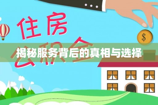 夏河揭秘服务背后的真相与选择