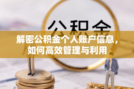 夏河解密公积金个人账户信息，如何高效管理与利用