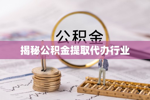夏河揭秘公积金提取代办行业