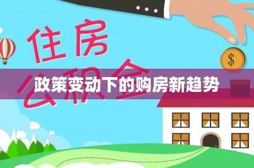 夏河政策变动下的购房新趋势