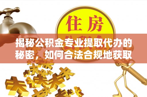 夏河揭秘公积金专业提取代办的秘密，如何合法合规地获取你的住房基金？