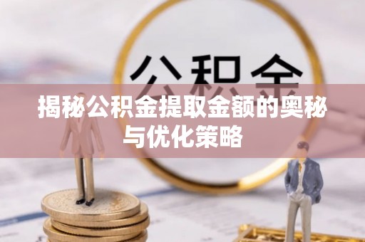 夏河揭秘公积金提取金额的奥秘与优化策略