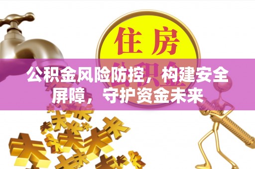 夏河公积金风险防控，构建安全屏障，守护资金未来