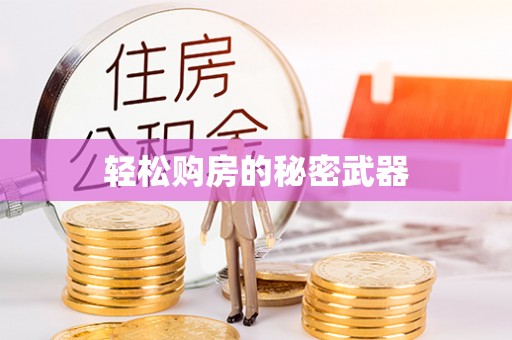 夏河轻松购房的秘密武器