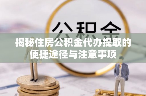 夏河揭秘住房公积金代办提取的便捷途径与注意事项