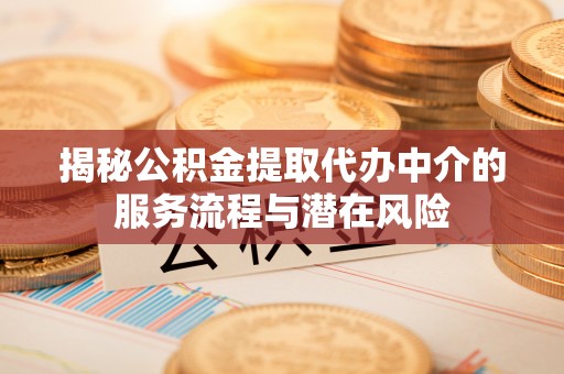 夏河揭秘公积金提取代办中介的服务流程与潜在风险