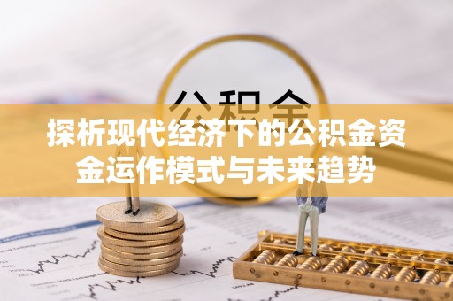 夏河探析现代经济下的公积金资金运作模式与未来趋势