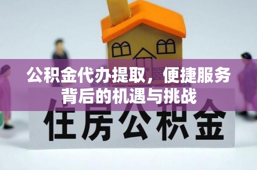 夏河公积金代办提取，便捷服务背后的机遇与挑战