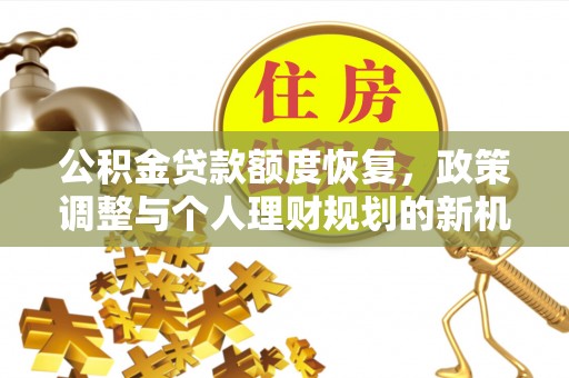 夏河公积金贷款额度恢复，政策调整与个人理财规划的新机遇